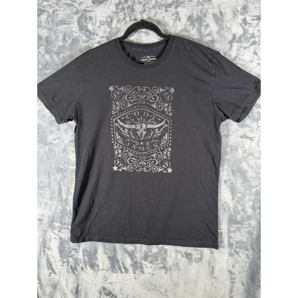 Cody James Mens Armed Skeleton Black Short Sleeve Armed Graphic Tee T-Shirt XL